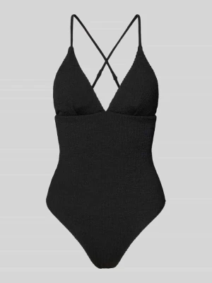 Strój kąpielowy z krzyżującymi się z tyłu ramiączkami model 'SKIN SAND' NEO NOIR
