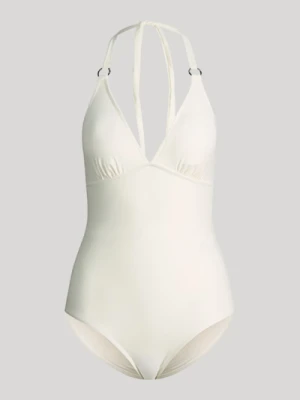 Strój kąpielowy z wiązaniem na szyi w kolorze złamanej bieli Joop