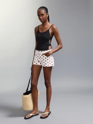 Strój kąpielowy z wycięciami i figami ze średnim stanem czarny - Dziewczyna - - MANGO TEEN