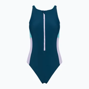 Strój  pływacki jednoczęściowy damski Speedo Zip Colorblock dark teal