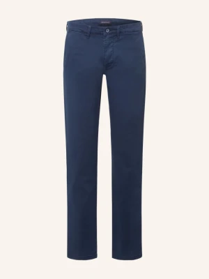 Strokesman's Chinosy O Kroju Slim Fit blau GRANATOWY