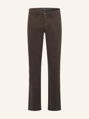 Strokesman's Chinosy O Kroju Slim Fit braun CIEMNOBRĄZOWY