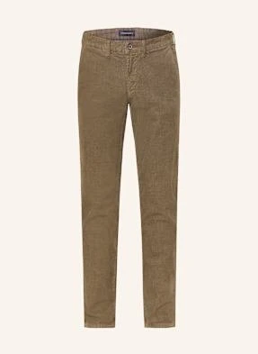 Strokesman's Chinosy Ze Sztruksu Slim Fit gruen