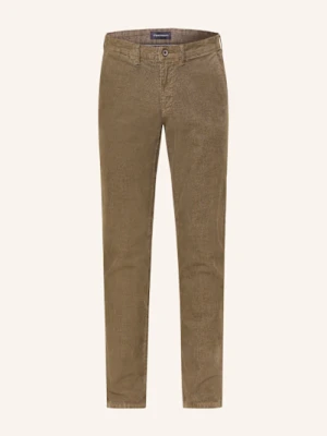 Strokesman's Chinosy Ze Sztruksu Slim Fit gruen