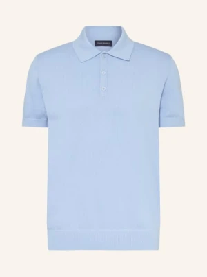 Strokesman's Dzianinowa Koszulka Polo blau