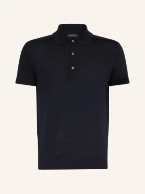 Strokesman's Dzianinowa Koszulka Polo blau