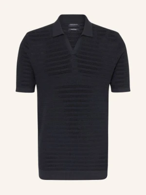 Strokesman's Dzianinowa Koszulka Polo blau