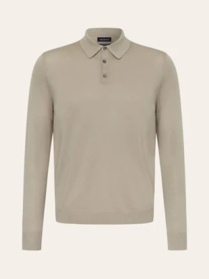 Strokesman's Dzianinowa Koszulka Polo Z Wełny Merynosowej gruen