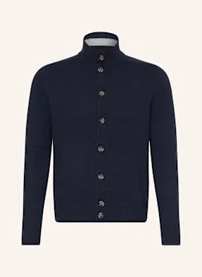 Strokesman's Kardigan Z Kaszmiru blau