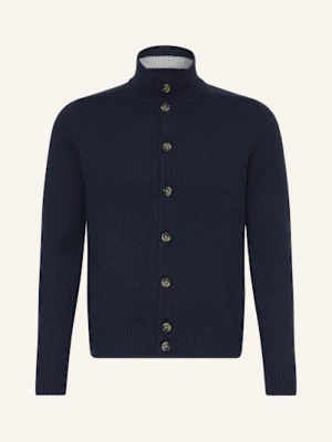 Strokesman's Kardigan Z Kaszmiru blau