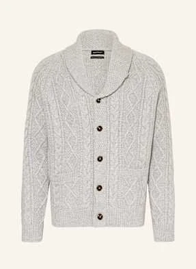 Strokesman's Kardigan Z Wełny Merino grau