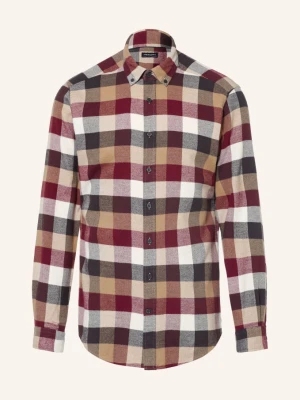 Strokesman's Koszula Flanelowa O Kroju Slim Fit braun
