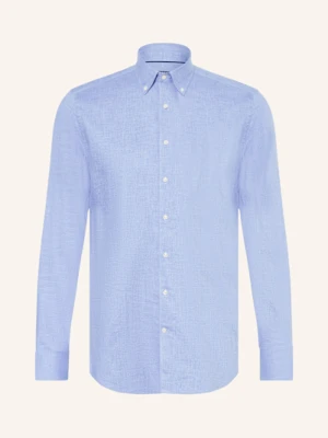 Strokesman's Koszula Flanelowa Regular Fit blau