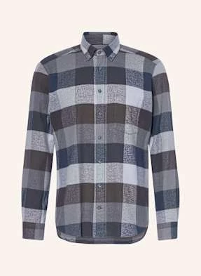 Strokesman's Koszula Flanelowa Regular Fit grau