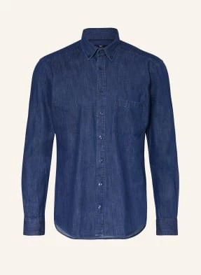Strokesman's Koszula Jeansowa Regular Fit blau
