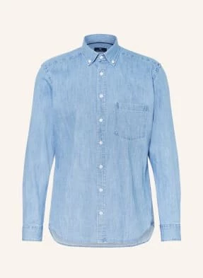 Strokesman's Koszula Jeansowa Regular Fit blau