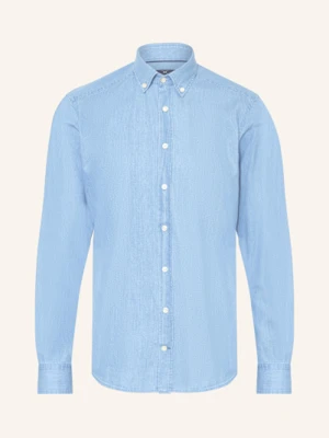 Strokesman's Koszula Regular Fit W Stylu Jeansowym blau