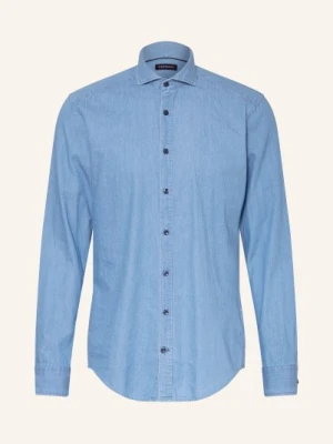 Strokesman's Koszula Regular Fit W Stylu Jeansowym blau