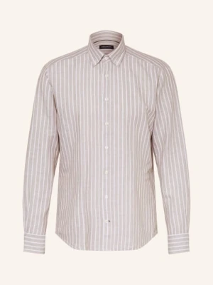 Strokesman's Koszula Regular Fit Z Lnu grau