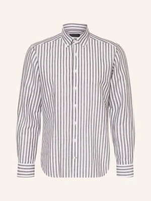 Strokesman's Koszula Regular Fit Z Lnu gruen