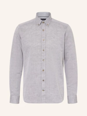 Strokesman's Koszula Regular Fit Z Lnu gruen