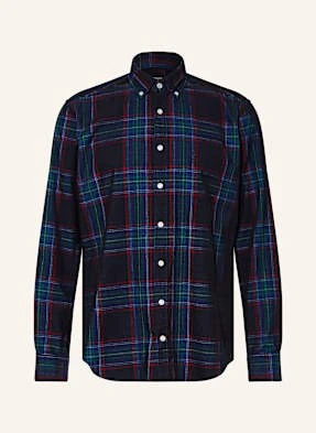 Strokesman's Koszula Sztruksowa Regular Fit blau