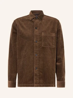 Strokesman's Koszula Sztruksowa Regular Fit braun