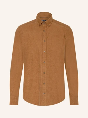 Strokesman's Koszula Sztruksowa Regular Fit braun