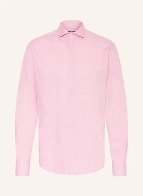 Strokesman's Koszula Z Dodatkiem Lnu Regular Fit rosa