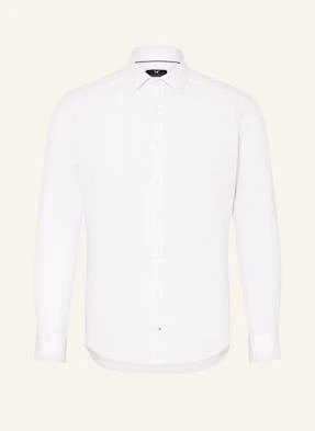 Strokesman's Koszula Z Dodatkiem Lnu Regular Fit weiss