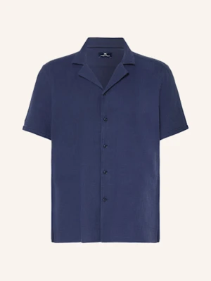 Strokesman's Koszula Z Klapami Regular Fit blau