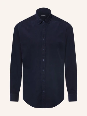Strokesman's Koszula Z Sztruksu O Kroju Slim Fit blau GRANATOWY