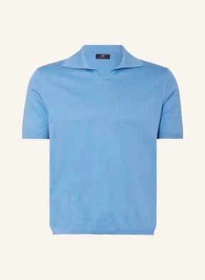 Strokesman's Koszulka Polo Z Dzianiny blau