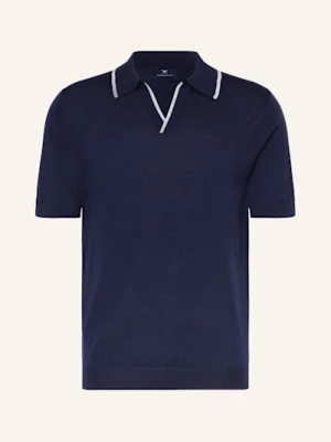 Strokesman's Koszulka Polo Z Dzianiny blau