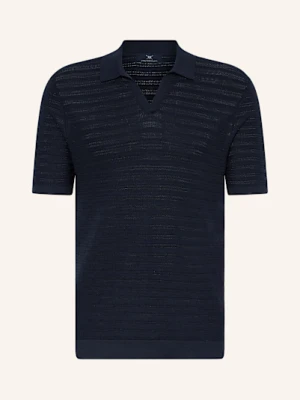 Strokesman's Koszulka Polo Z Dzianiny blau