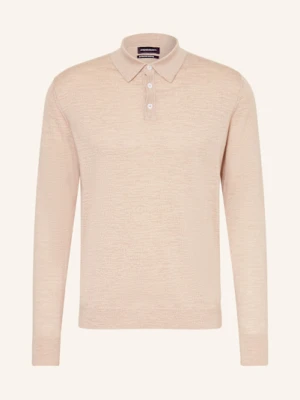 Strokesman's Koszulka Polo Z Dzianiny Z Wełny Merino beige