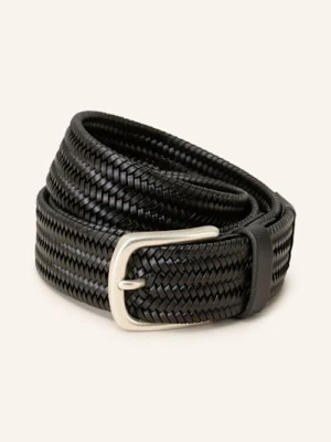 Strokesman's Pasek Skórzany schwarz