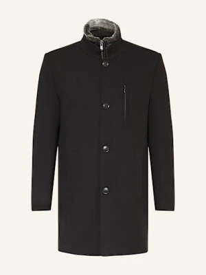 Strokesman's Płaszcz Ze Sztucznym Futrem I Odpinaną Podpinką schwarz