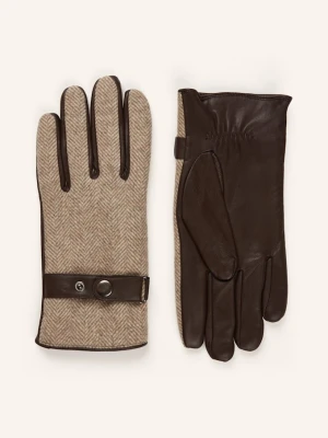 Strokesman's Skórzane Rękawiczki beige