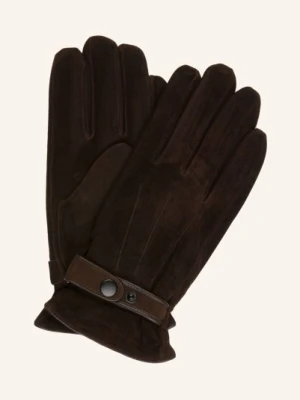 Strokesman's Skórzane Rękawiczki braun