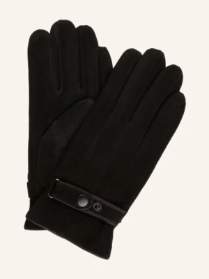 Strokesman's Skórzane Rękawiczki schwarz