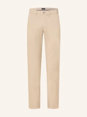Strokesman's Spodnie Chino Slim Fit Z Pikowanym Wzorem beige