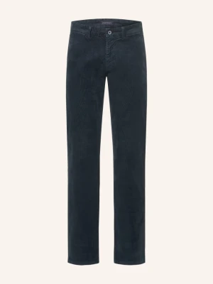 Strokesman's Spodnie Z Sztruksu O Kroju Slim Fit blau GRANATOWY