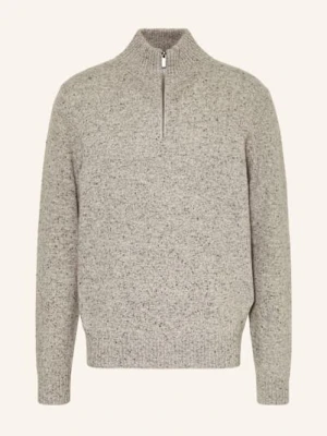 Strokesman's Sweter Typu Troyer grau
