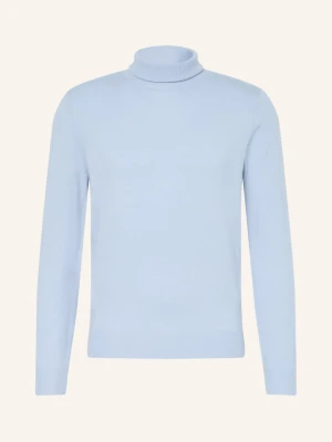 Strokesman's Sweter Z Golfem Z Kaszmiru blau JASNONIEBIESKI
