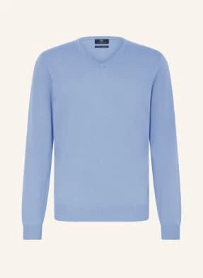 Strokesman's Sweter Z Kaszmiru blau