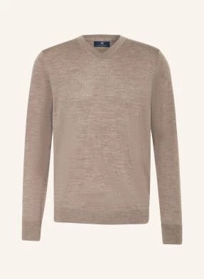 Strokesman's Sweter Z Wełny Merino beige