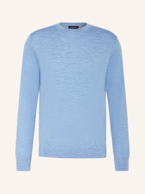 Strokesman's Sweter Z Wełny Merino blau