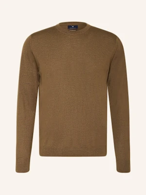 Strokesman's Sweter Z Wełny Merino braun
