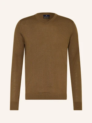 Strokesman's Sweter Z Wełny Merino braun